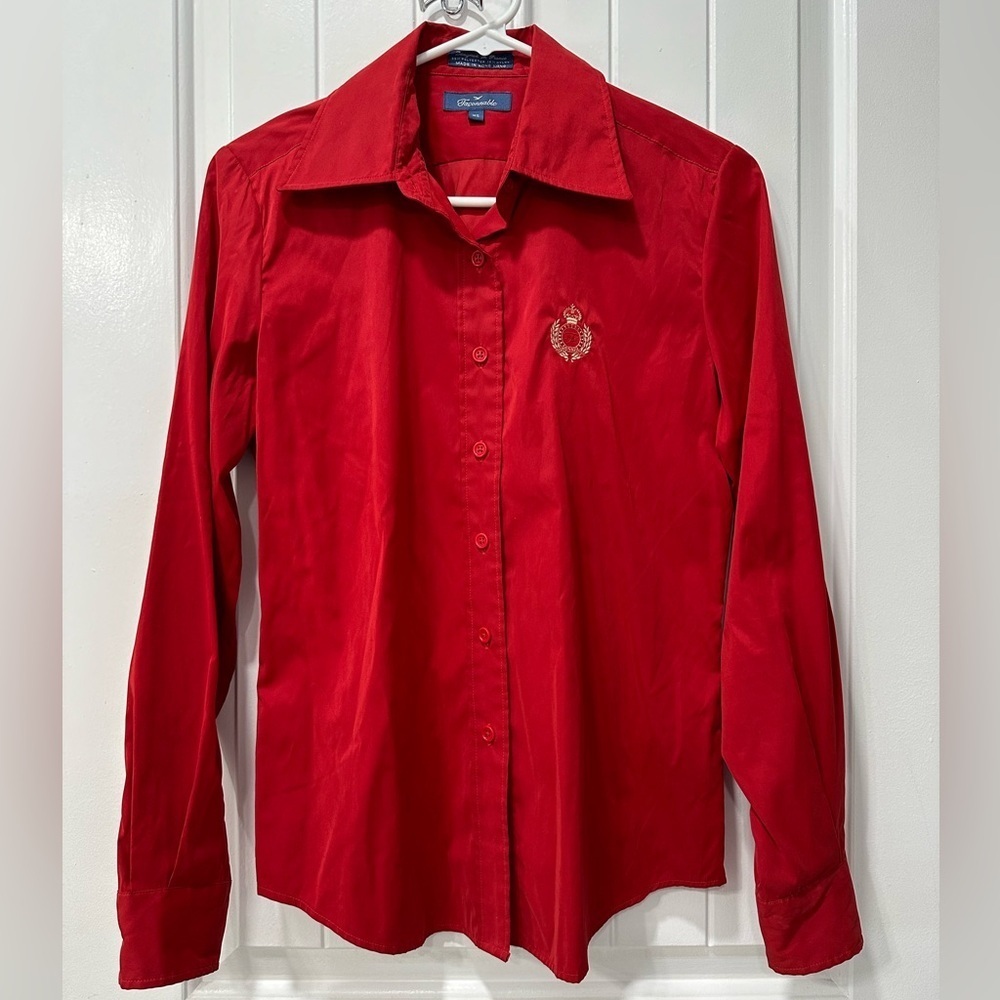 Faconnable Red Button-down Shirt
